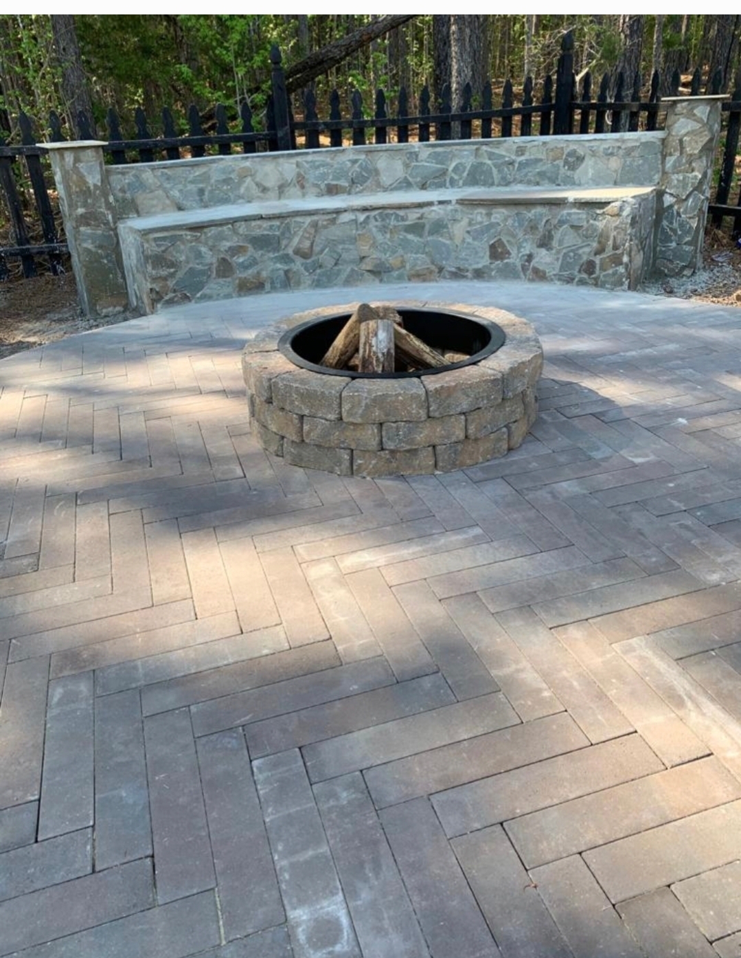 Outdoor Firepit by Bullstone